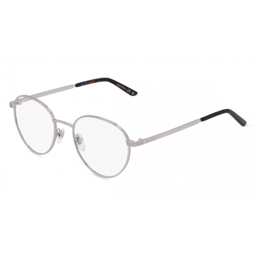 Gucci GG0942O Unisex-Brille inkl. Gläser Vollrand Panto Metall-Gestell 51mm/20mm/145mm, Silber