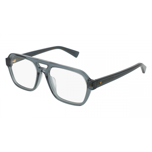 Bottega Veneta BV1336OA Herren-Brille inkl. Gläser Vollrand Eckig Acetat-Gestell 55mm/17mm/145mm, Grau