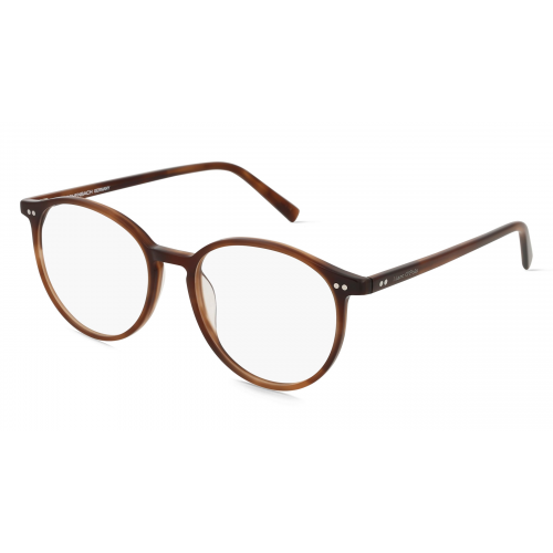 Marc O'Polo Eyewear 503154 Herren-Brille inkl. Gläser Vollrand Panto Kunststoff-Gestell 51mm/17mm/145mm, Braun