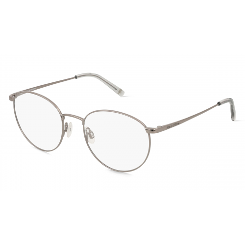 Marc O'Polo Eyewear 502158 Herren-Brille inkl. Gläser Vollrand Panto Metall-Gestell 50mm/18mm/140mm, Grau