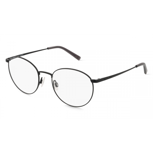 Marc O'Polo Eyewear 502158 Herren-Brille inkl. Gläser Vollrand Panto Metall-Gestell 50mm/18mm/140mm, Schwarz