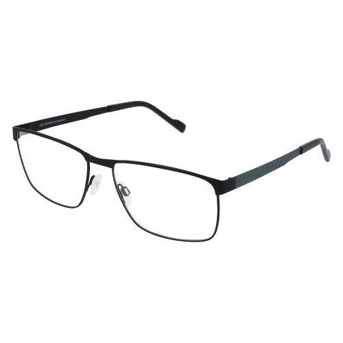 Titanflex 820885 Herren-Brille inkl. Gläser Vollrand Eckig Titanflex-Gestell 59mm/17mm/145mm, Schwarz