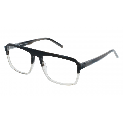 FREIGEIST 863038 Herren-Brille inkl. Gläser Vollrand Eckig Kunststoff-Gestell 60mm/18mm/155mm, Grau