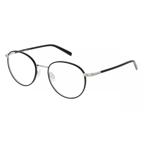 Marc O'Polo Eyewear 502176 Damen-Brille inkl. Gläser Vollrand Panto Metall-Gestell 50mm/19mm/145mm, Schwarz