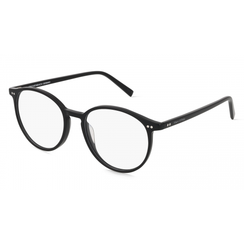 Marc O'Polo Eyewear 503154 Herren-Brille inkl. Gläser Vollrand Panto Kunststoff-Gestell 51mm/17mm/145mm, Schwarz