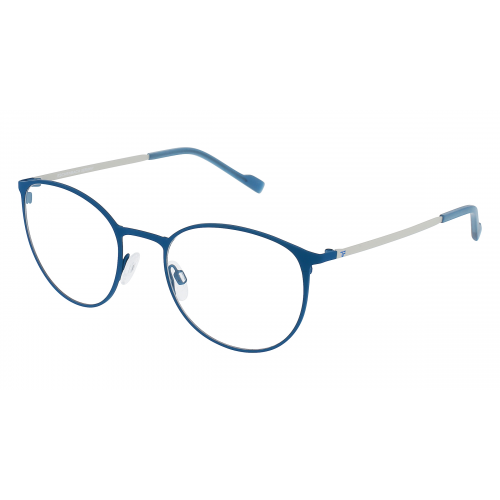 Eschenbach 820936 Herren-Brille inkl. Gläser Vollrand Panto Titan-Gestell 52mm/20mm/145mm, Blau