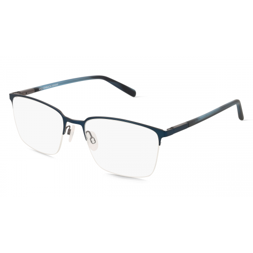 FREIGEIST 862055 Herren-Brille inkl. Gläser Halbrand Eckig Metall-Gestell 57mm/19mm/150mm, Blau