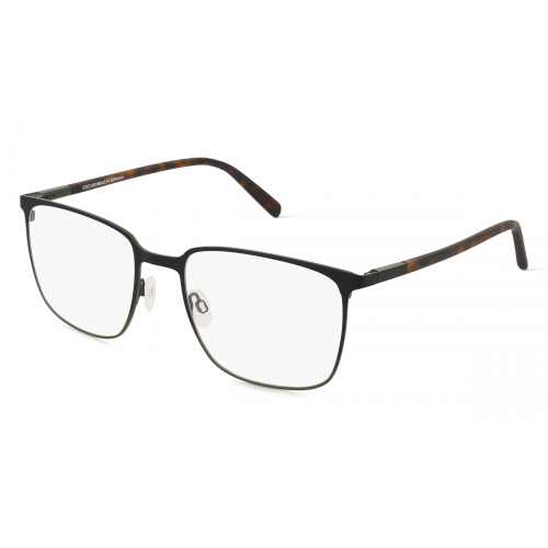 FREIGEIST 862056 Herren-Brille inkl. Gläser Vollrand Eckig Metall-Gestell 59mm/21mm/155mm, Schwarz