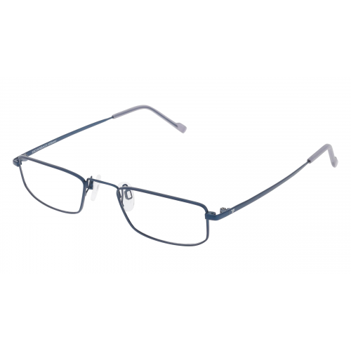 Eschenbach 820955 Herren-Brille inkl. Gläser Vollrand Eckig Titan-Gestell 51mm/22mm/150mm, Blau