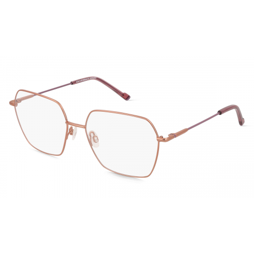 HUMPHREY’S eyewear 582392 Damen-Brille inkl. Gläser Vollrand Eckig Metall-Gestell 55mm/16mm/140mm, Gold