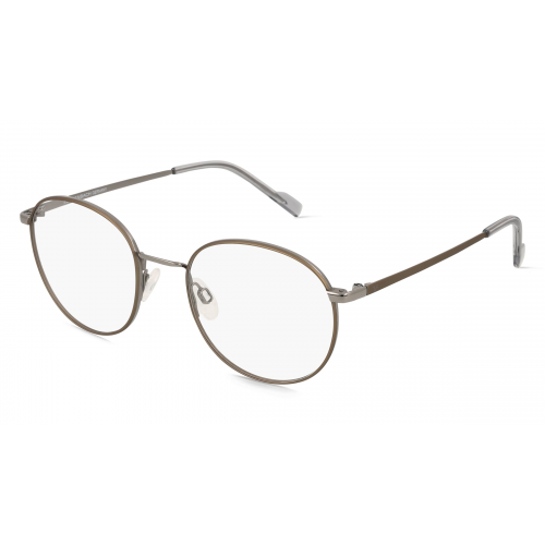 Eschenbach 820959 Herren-Brille inkl. Gläser Vollrand Panto Titan-Gestell 50mm/20mm/140mm, Grau