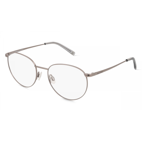 Marc O'Polo Eyewear 502199 Unisex-Brille inkl. Gläser Vollrand Panto Metall-Gestell 51mm/17mm/140mm, Grau