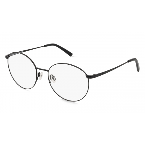 Marc O'Polo Eyewear 502200 Unisex-Brille inkl. Gläser Vollrand Rund Metall-Gestell 52mm/17mm/140mm, Schwarz