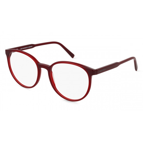 Marc O'Polo Eyewear 503221 Damen-Brille inkl. Gläser Vollrand Panto Kunststoff-Gestell 53mm/18mm/140mm, Rot