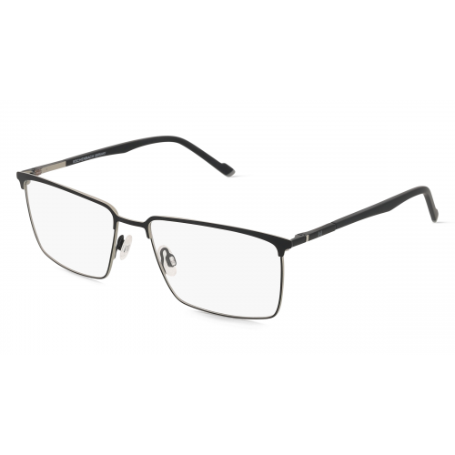 HUMPHREY’S eyewear 582388 Herren-Brille inkl. Gläser Vollrand Eckig Metall-Gestell 55mm/16mm/140mm, Schwarz