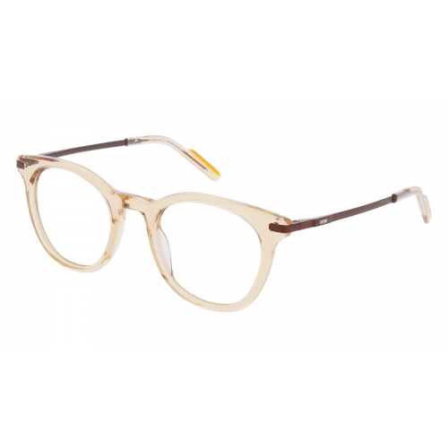 MINI EYEWEAR 741046 Damen-Brille inkl. Gläser Vollrand Panto Kunststoff-Gestell 49mm/22mm/140mm, Braun