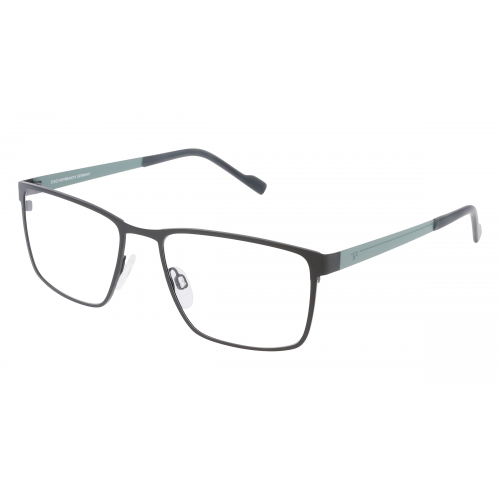 Eschenbach 820968 Herren-Brille inkl. Gläser Vollrand Eckig Titan-Gestell 55mm/17mm/140mm, Grau