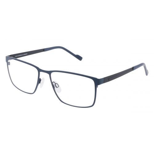 Eschenbach 820968 Herren-Brille inkl. Gläser Vollrand Eckig Titan-Gestell 55mm/17mm/140mm, Blau