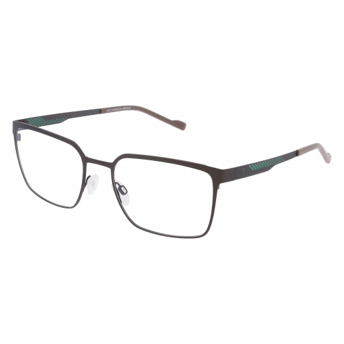 Eschenbach 820973 Herren-Brille inkl. Gläser Vollrand Eckig Titan-Gestell 56mm/19mm/145mm, Braun