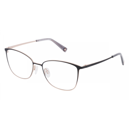 BRENDEL eyewear 902390 Damen-Brille inkl. Gläser Vollrand Panto Metall-Gestell 54mm/16mm/140mm, Schwarz