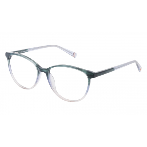 BRENDEL eyewear 903168 Damen-Brille inkl. Gläser Vollrand Panto Kunststoff-Gestell 53mm/15mm/140mm, Grün