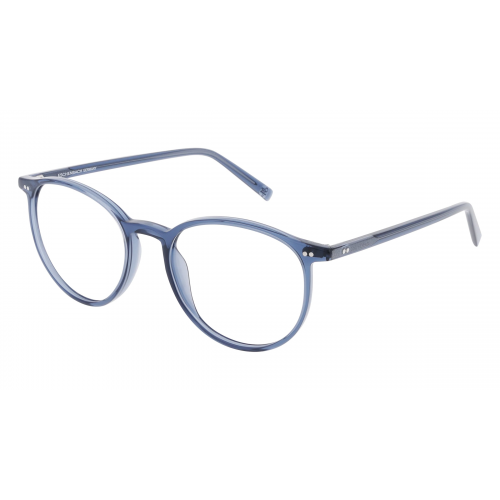 Marc O'Polo Eyewear 503171 Damen-Brille inkl. Gläser Vollrand Panto Kunststoff-Gestell 52mm/18mm/145mm, Blau