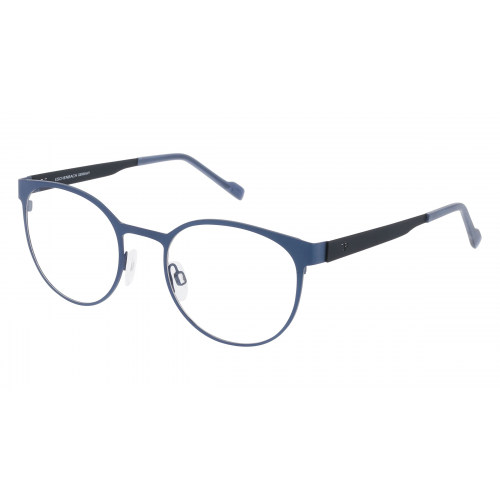 Eschenbach 820975 Herren-Brille inkl. Gläser Vollrand Panto Titan-Gestell 51mm/21mm/145mm, Blau