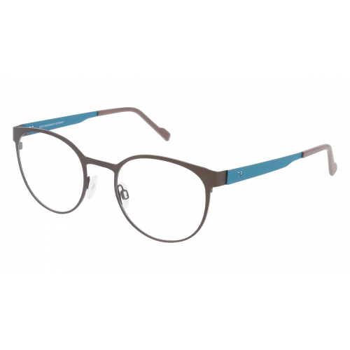 Eschenbach 820975 Herren-Brille inkl. Gläser Vollrand Panto Titan-Gestell 51mm/21mm/145mm, Braun