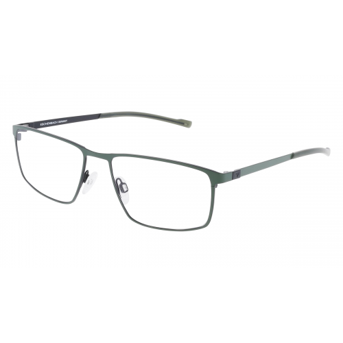 Eschenbach 820977 Herren-Brille inkl. Gläser Vollrand Eckig Titan-Gestell 56mm/17mm/145mm, Grün