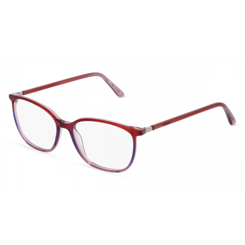 Mexx 2530 Damen-Brille inkl. Gläser Vollrand Eckig Kunststoff-Gestell 53mm/15mm/140mm, Rot