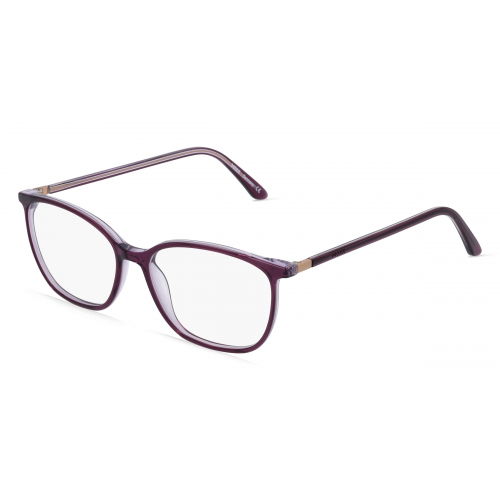 Mexx 2530 Damen-Brille inkl. Gläser Vollrand Eckig Kunststoff-Gestell 53mm/15mm/140mm, Lila