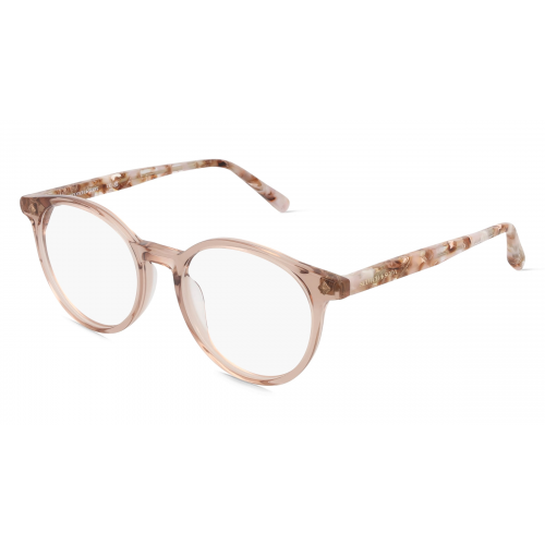 Scotch & Soda 3021 Unisex-Brille inkl. Gläser Vollrand Rund Acetat-Gestell 49mm/18mm/140mm, Rot