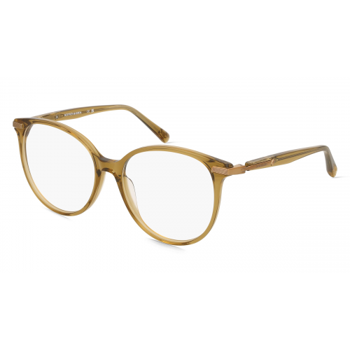 Scotch & Soda SS 3020 Damen-Brille inkl. Gläser Vollrand Rund Acetat-Gestell 53mm/16mm/135mm, Braun