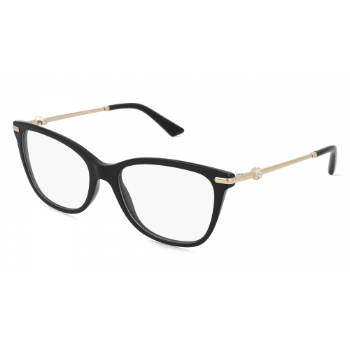 Jimmy Choo 0JC3007HB Damen-Brille inkl. Gläser Vollrand Eckig Acetat-Gestell 54mm/17mm/140mm, Schwarz