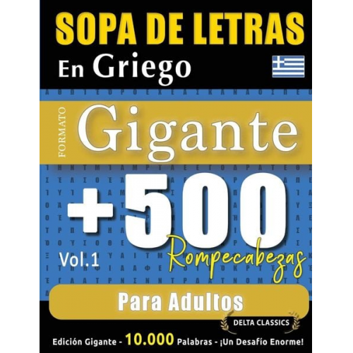 Delta Classics - Sopa De Letras En Griego Formato Gigante