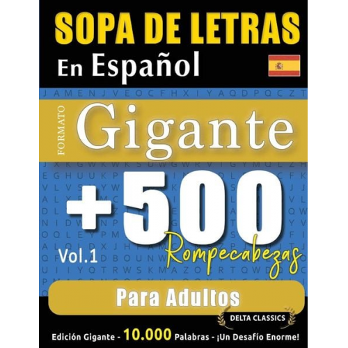 Delta Classics - Sopa De Letras En Español Formato Gigante