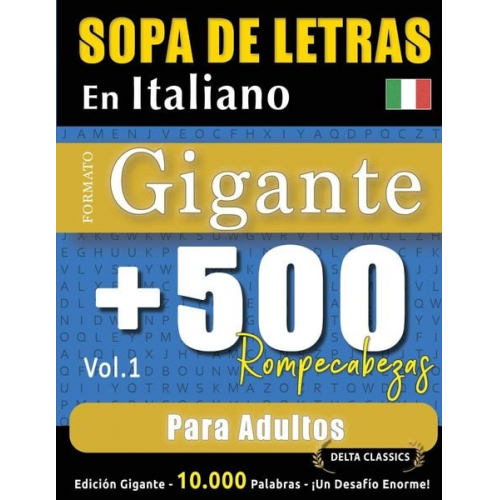 Delta Classics - Sopa De Letras En Italiano Formato Gigante