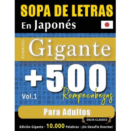 Delta Classics - Sopa De Letras En Japonés Formato Gigante