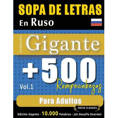 Delta Classics - Sopa De Letras En Ruso Formato Gigante