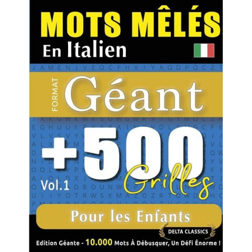 Delta Classics - Mots Mêlés En Italien Format Géant