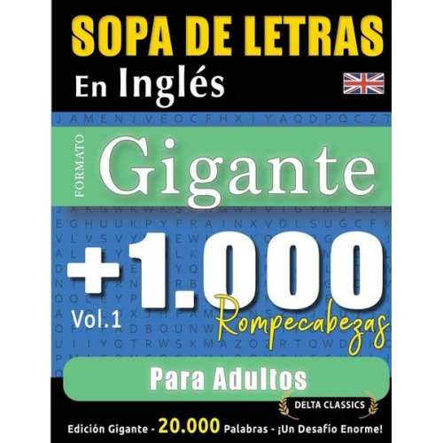 Delta Classics - Sopa De Letras En Inglés Formato Gigante