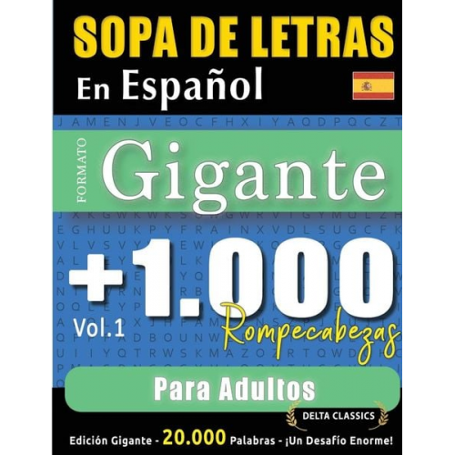 Delta Classics - Sopa De Letras En Español Formato Gigante