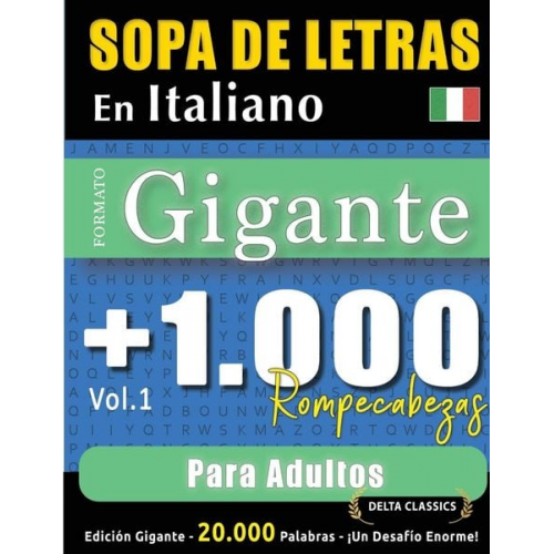 Delta Classics - Sopa De Letras En Italiano Formato Gigante