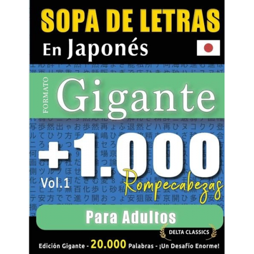 Delta Classics - Sopa De Letras En Japonés Formato Gigante