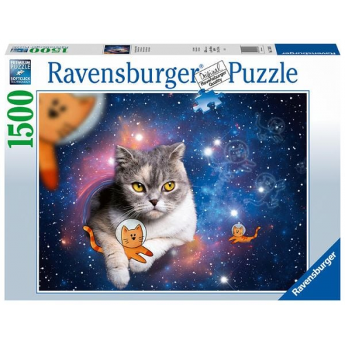 Ravensburger - Katzen fliegen im Weltall, 1500 Teile