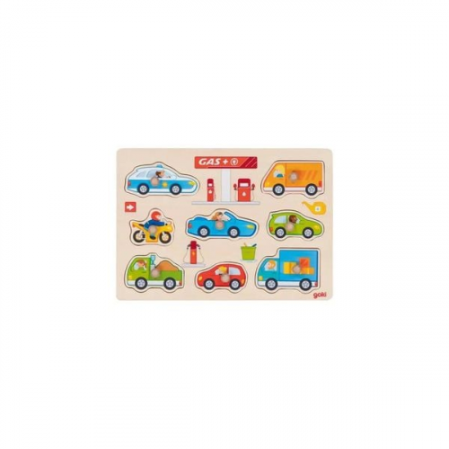 Steckpuzzle Tankstelle - 8 Teile