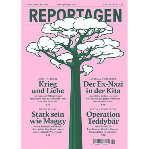 Urs Mannhart Sarah A. Topol Andreas Wenderoth Bettina Wohlfender - Reportagen #80