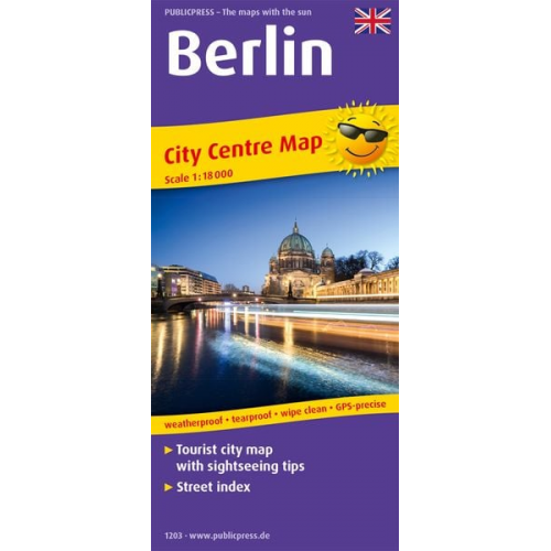 Berlin City Centre Map 1:18 000