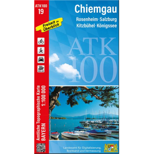 ATK100-19 Chiemgau (Amtliche Topographische Karte 1:100000)