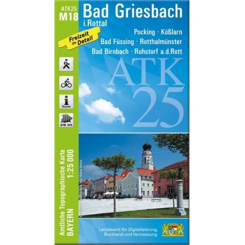 ATK25-M18 Bad Griesbach i.Rottal (Amtliche Topographische Karte 1:25000)